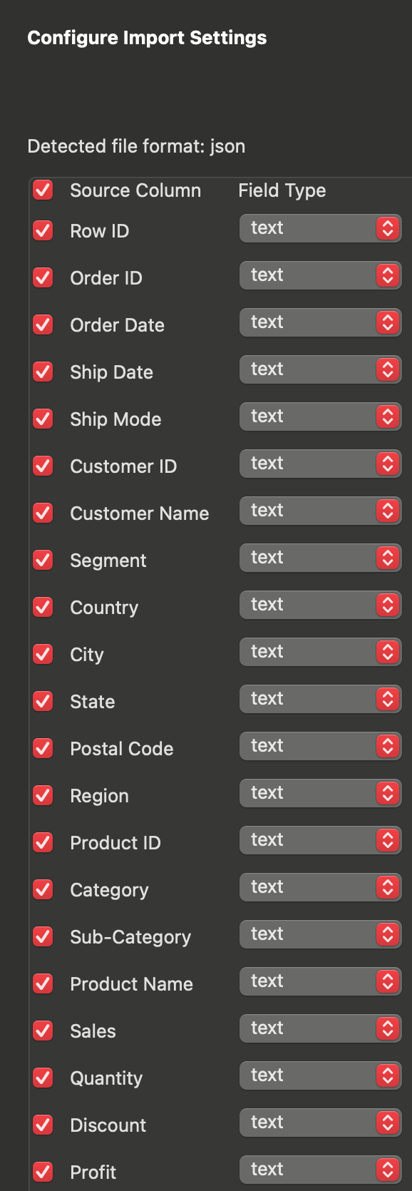 Sales Growth Dataset Exploration 
